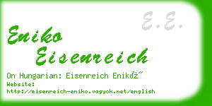 eniko eisenreich business card